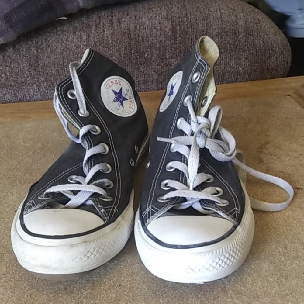 Black Hightop Converse 7.5